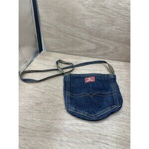Custom Handmade Lucky Dugarees Denim Pocket Purse Shoulder Bag Zippered Upcycled